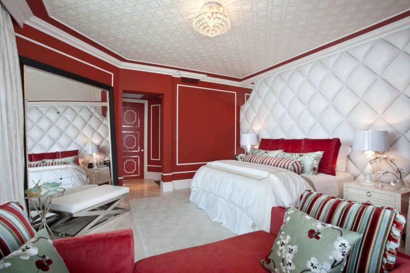 Комната В Красном Цвете Дизайн Фото