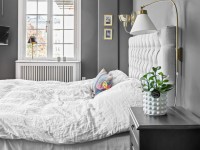Серая спальня — идеальное сочетание монохромного интерьера (180 фото)