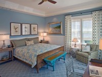 Голубая спальня — нежный цвет в современном интерьере спальни (105 фото)