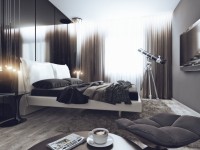 Спальни в стиле хай-тек — скромный и необычный дизайн на 95 фото